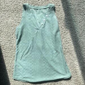 Mint Lace Sleeveless Tank Top Size 6